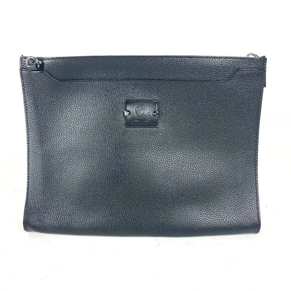 Christian Louboutin Crossbody Logo SKY 2WAY Bag Clutch Pouch Bag Shoulder Bag - Picture 2 of 14